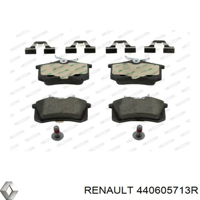Okładziny (klocki) do hamulców tarczowych tylne Renault (RVI) 440605713R cena, od 48,71 USD