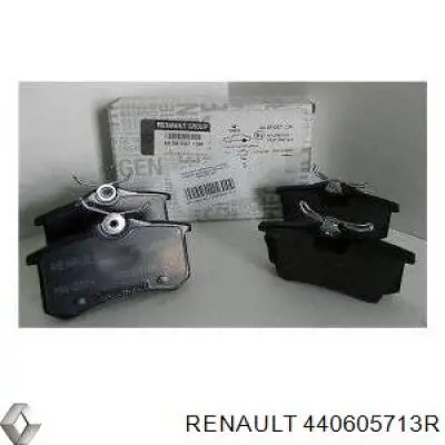 Okładziny (klocki) do hamulców tarczowych tylne Renault (RVI) 440605713R cena, od 48,71 USD