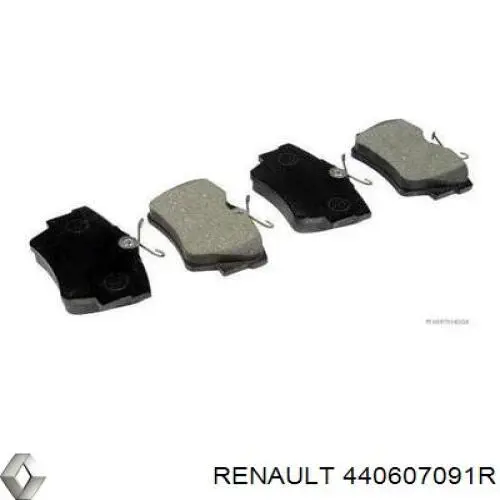 Okładziny (klocki) do hamulców tarczowych tylne Renault (RVI) 440607091R cena, od 23,29 USD