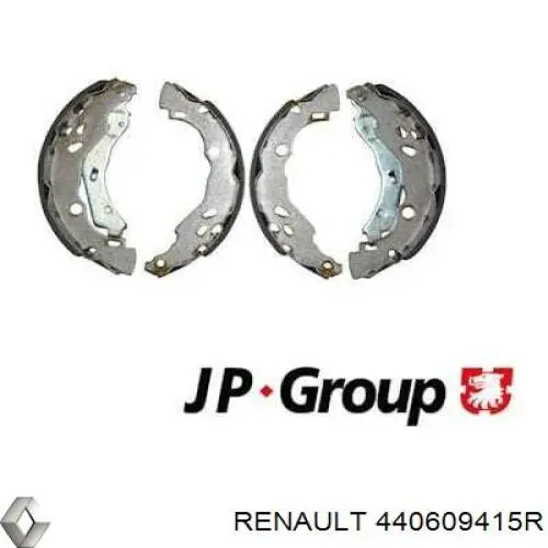 Do koszyka 440609415R Renault (RVI) Klocki hamulcowe tylne bębnowe