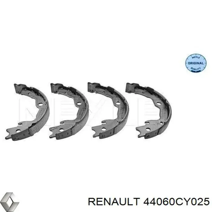 Do koszyka 44060CY025 Renault (RVI) Klocki hamulca ręcznego