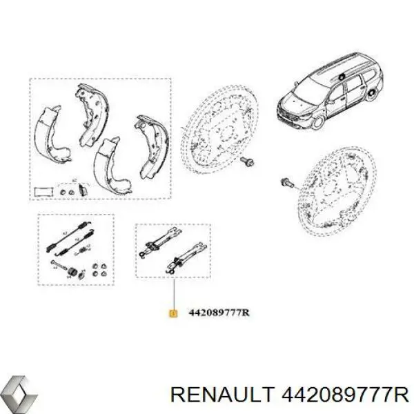 Mechanizm rozpierający szczęki hamulca ręcznego (postojowego) Asam 99360 cena, od 34,09 USD