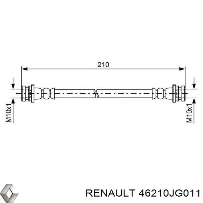 Przewód hamulcowy tylny Nissan Rogue (T32U)