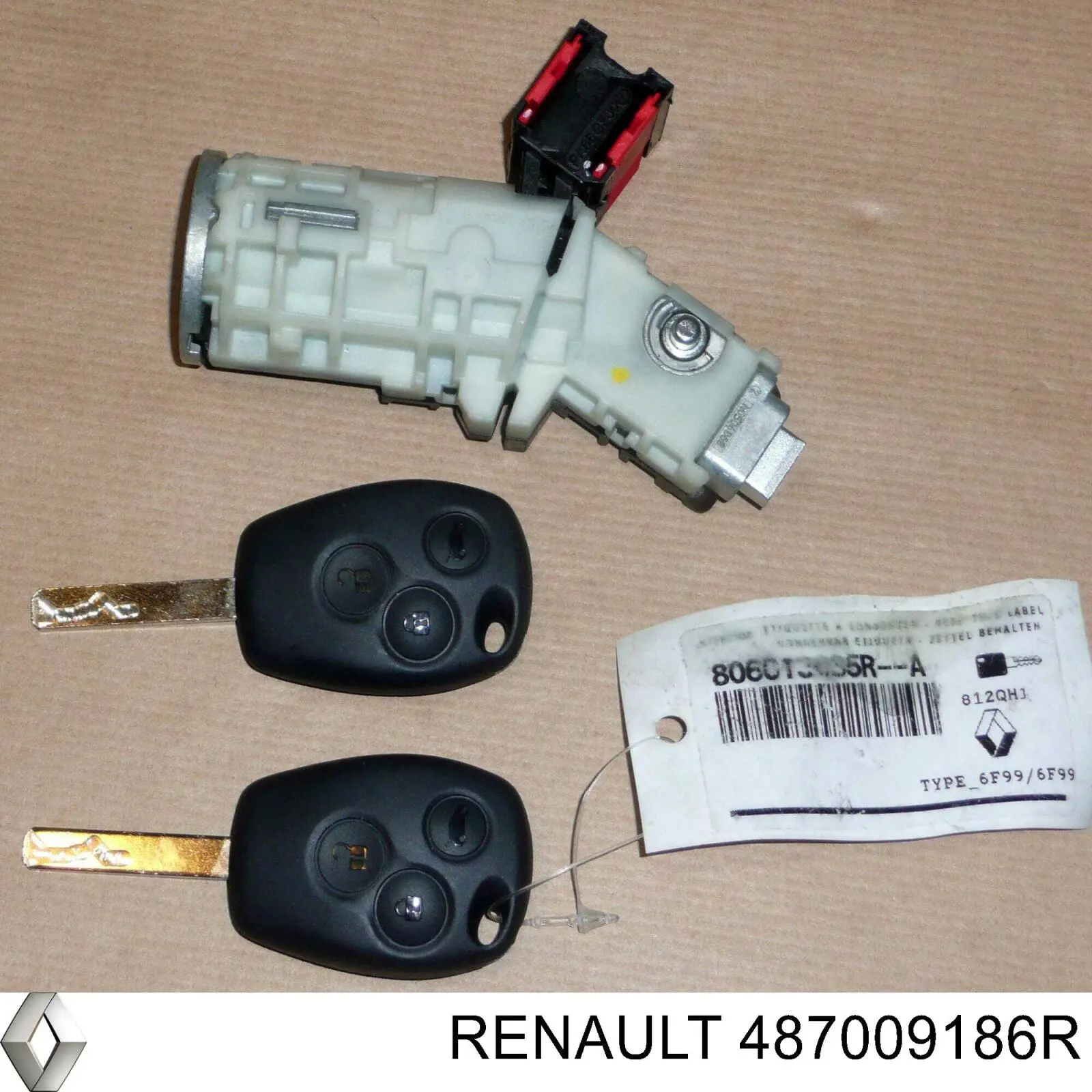 Kostka stacyjki zapłonowej Renault (RVI) 487009186R cena, od 20,03 USD