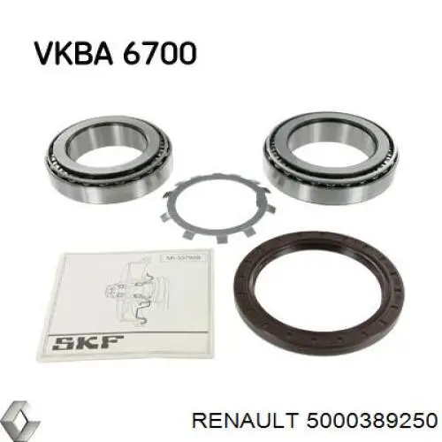Do koszyka 5000389250 Renault (RVI) Łożysko piasty przedniej