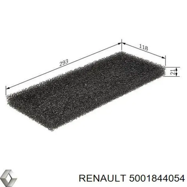 Filtr kabiny Renault (RVI) 5001844054 cena, od 9,58 USD