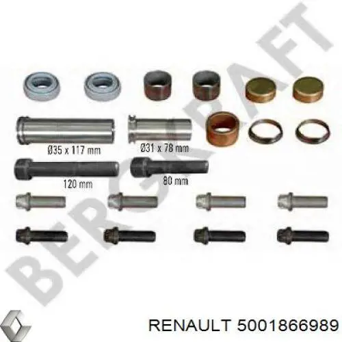 Zestaw naprawczy zacisku hamulcowego przedniego Febi 173092 cena, od 76,90 USD