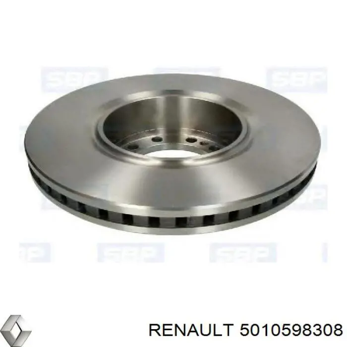 Do koszyka 5010598308 Renault (RVI) Tarcza hamulcowa przednia