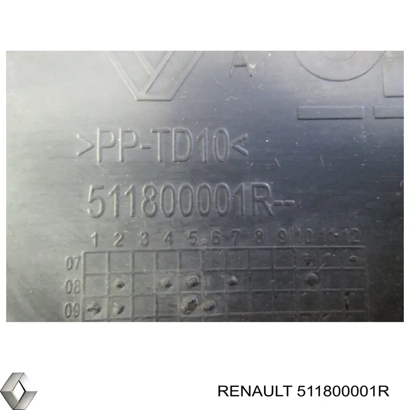 Zaślepka haku holowniczego zderzaka przednia Renault Megane III kombi (KZ0, KZ1) (2008 - 2016) cena, od 27,70 USD