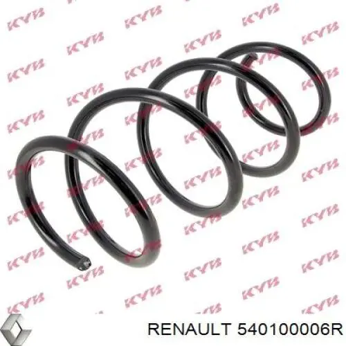 Sprężyna przednia Renault (RVI) 540100006R cena, od 58,58 USD