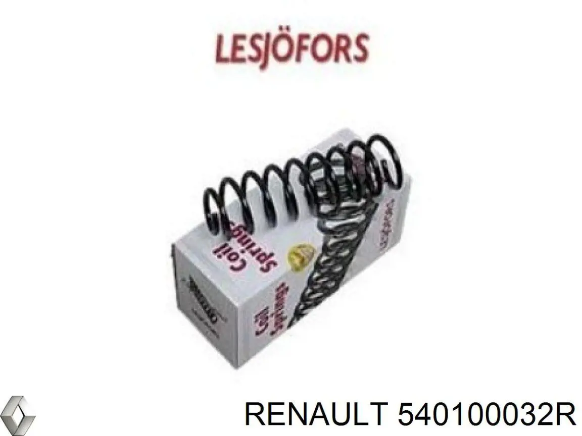 Sprężyna przednia Renault (RVI) 540100032R cena, od 48,34 USD