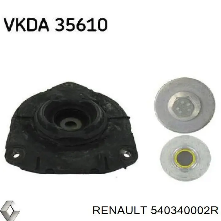 Poduszka amortyzatora przedniego Renault (RVI) 540340002R cena, od 31,65 USD