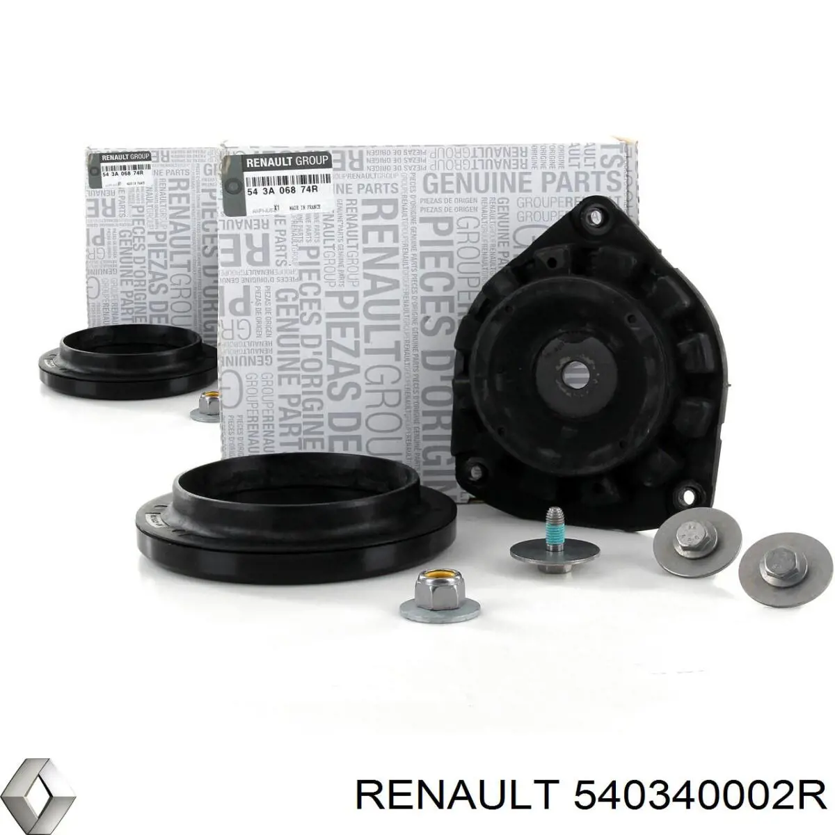 Do koszyka 540340002R Renault (RVI) Poduszka amortyzatora przedniego