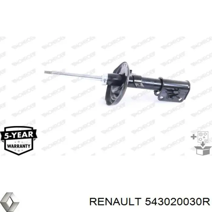 Do koszyka 543020030R Renault (RVI) Amortyzator przedni