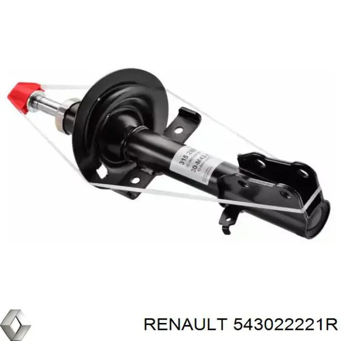 Do koszyka 543022221R Renault (RVI) Amortyzator przedni