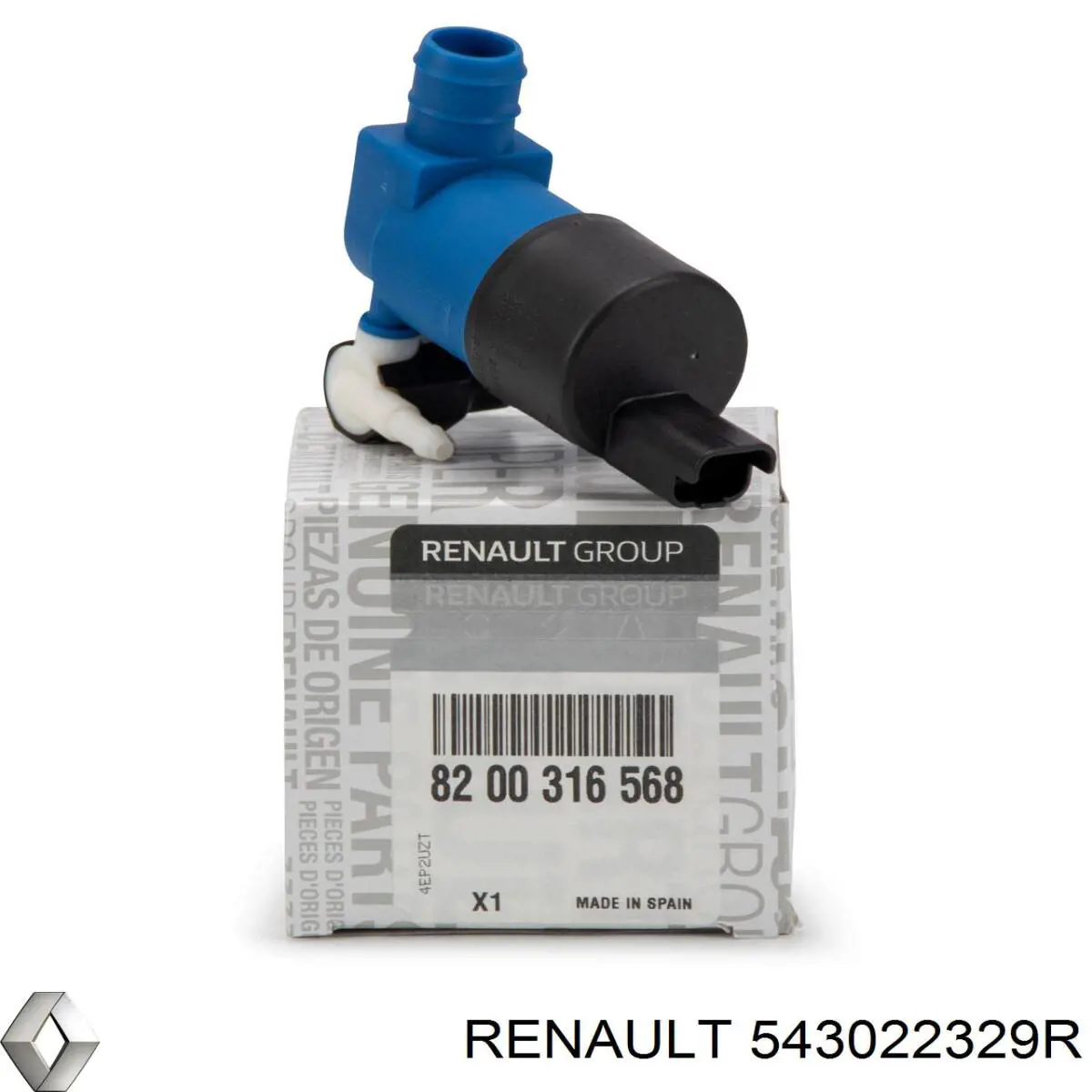 Do koszyka 543022329R Renault (RVI) Amortyzator przedni