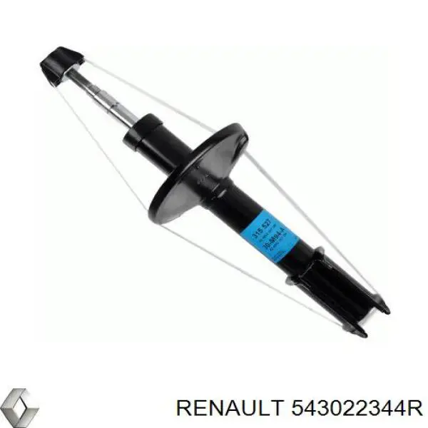 Do koszyka 543022344R Renault (RVI) Amortyzator przedni