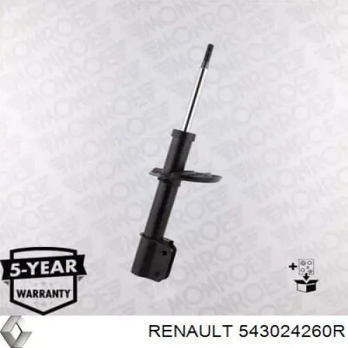 Amortyzator przedni Renault (RVI) 543024260R cena, od 55,36 USD
