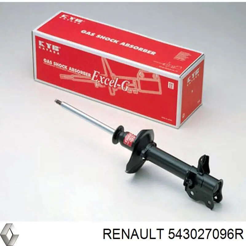 Do koszyka 543027096R Renault (RVI) Amortyzator przedni