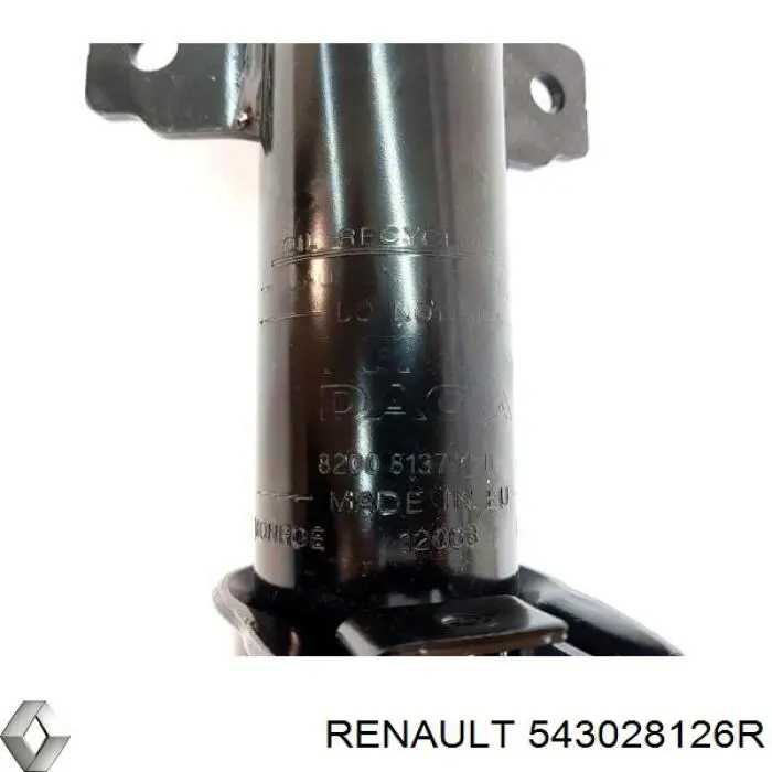 Do koszyka 543028126R Renault (RVI) Amortyzator przedni