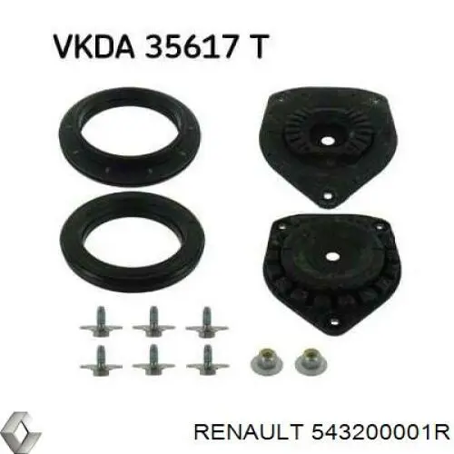 Poduszka amortyzatora przedniego Renault (RVI) 543200001R cena, od 29,98 USD