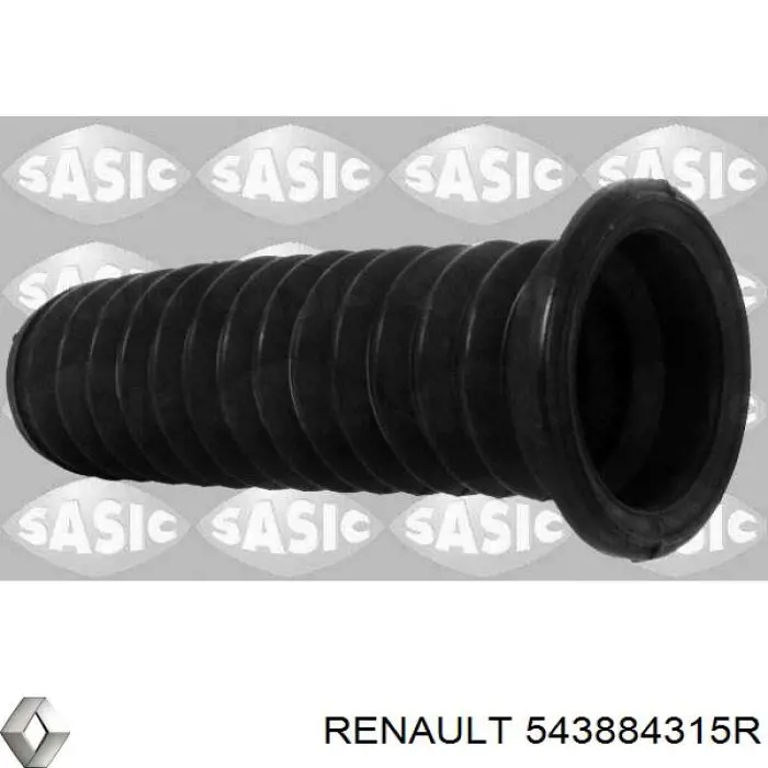 Do koszyka 543884315R Renault (RVI) Osłona amortyzatora przedniego