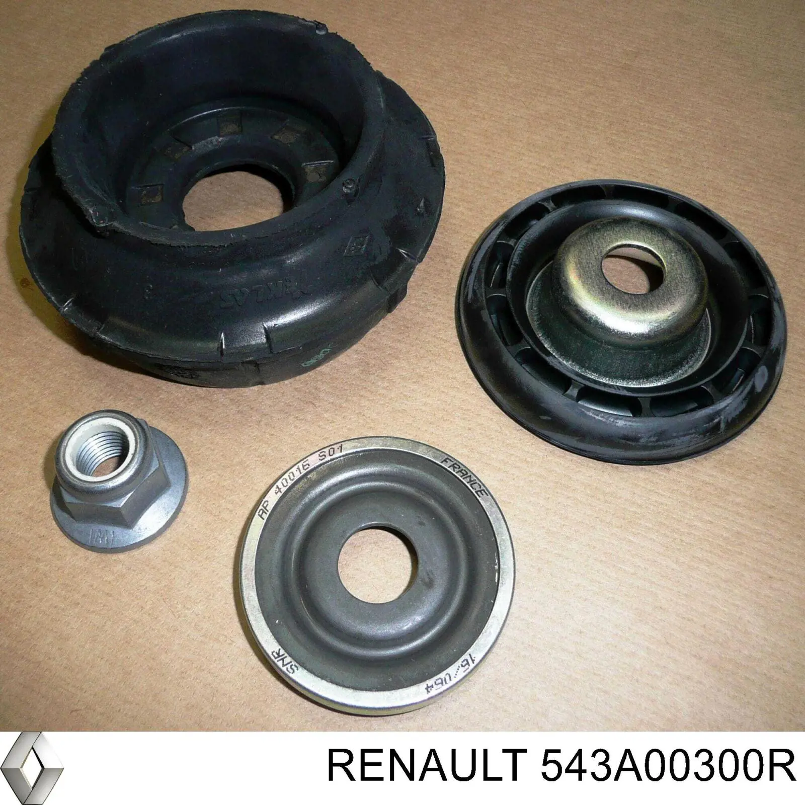 Poduszka amortyzatora przedniego 543A00300R Renault (RVI)