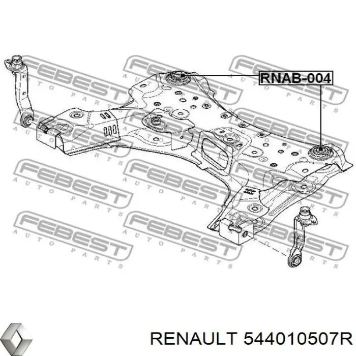 544010507R Renault (RVI) korpus osi przedniej