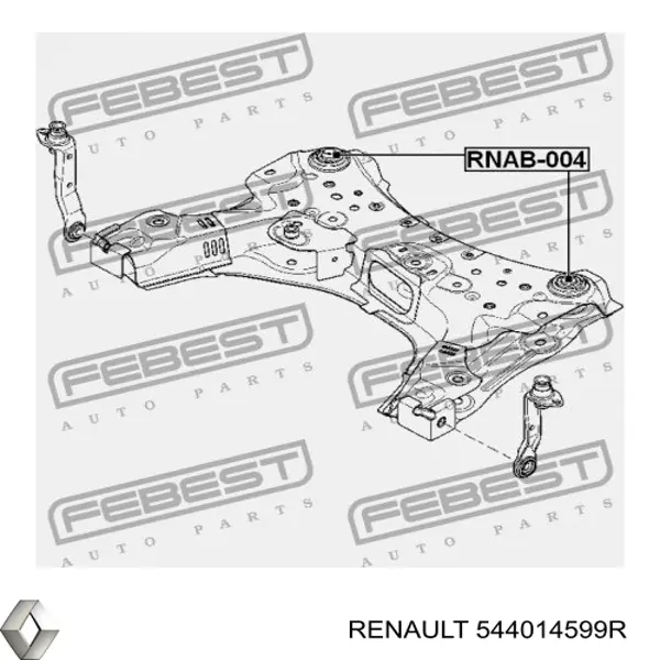 Korpus osi przedniej Renault (RVI) 544014599R cena, od 139,61 USD