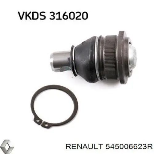 545006623R Renault (RVI) Wahacz zawieszenia przedniego dolny prawy