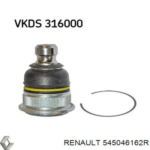 Wahacz zawieszenia przedniego dolny prawy Renault (RVI) 545046162R cena, od 54,77 USD