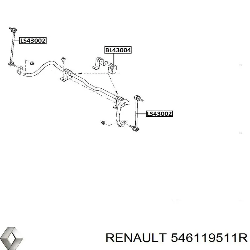 Tuleja stabilizatora przedniego Renault Latitude sedana (L7) (2011 - 2026) cena, od 7,91 USD