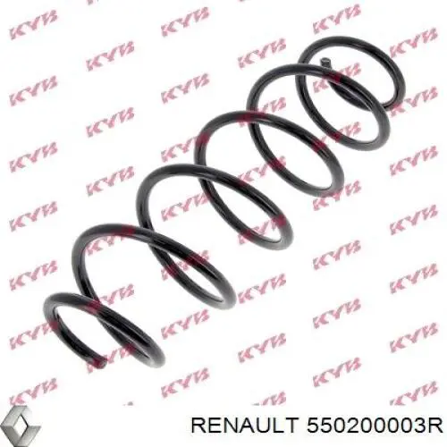 Do koszyka 550200003R Renault (RVI) Sprężyna tylna