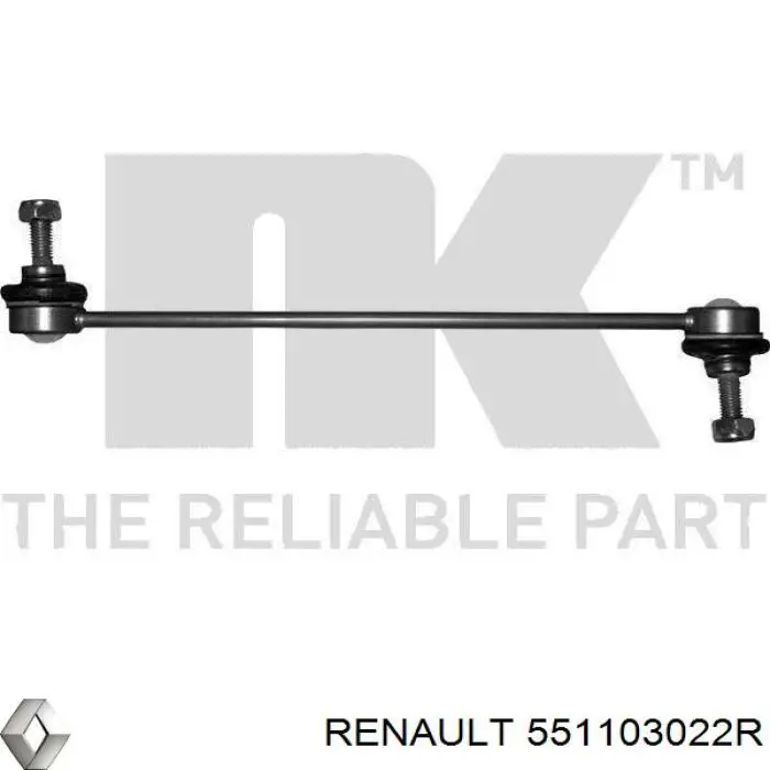 Do koszyka 551103022R Renault (RVI) Łącznik stabilizatora przedniego