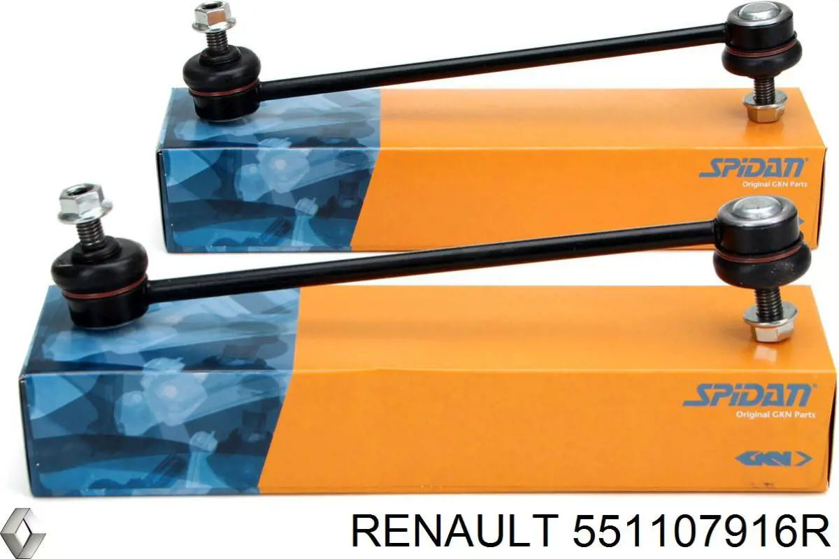 Łącznik stabilizatora przedniego 551107916R Renault (RVI)