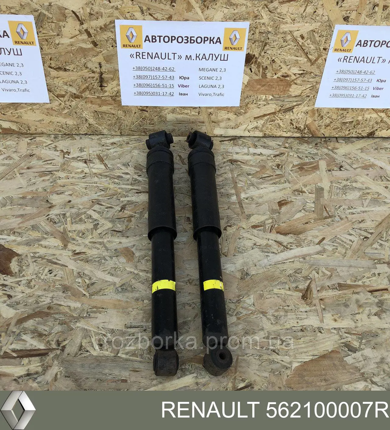 Amortyzator tylny 562100007R Renault (RVI)