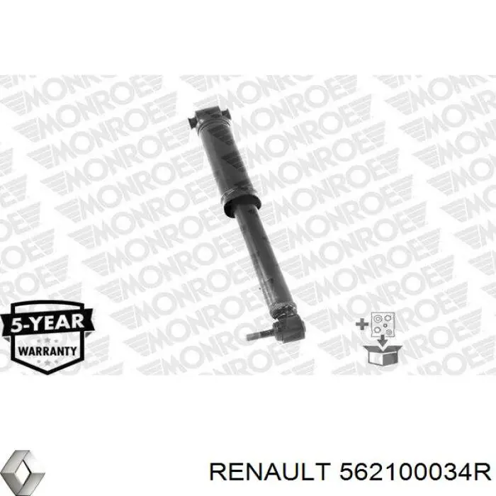 Do koszyka 562100034R Renault (RVI) Amortyzator tylny