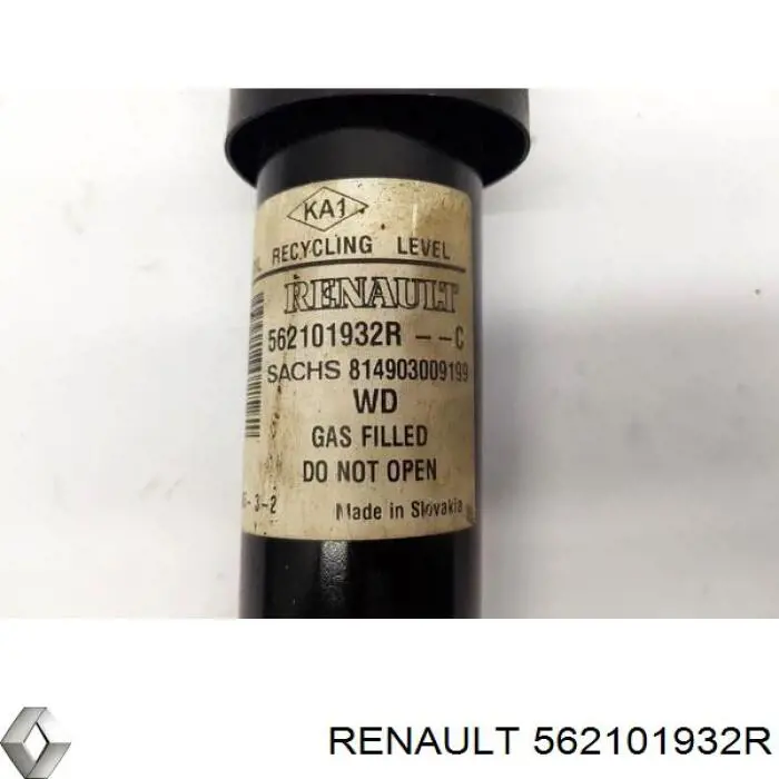 Amortyzator tylny Renault (RVI) 562101932R cena, od 43,40 USD