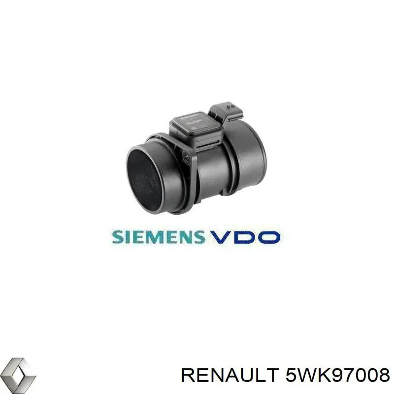 Czujnik przepływu powietrza, przepływomierz powietrza M.A.F. Renault (RVI) 5WK97008 cena, od 51,28 USD