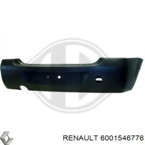 Zderzak tylny Renault (RVI) 6001546776 cena, od 69,65 USD