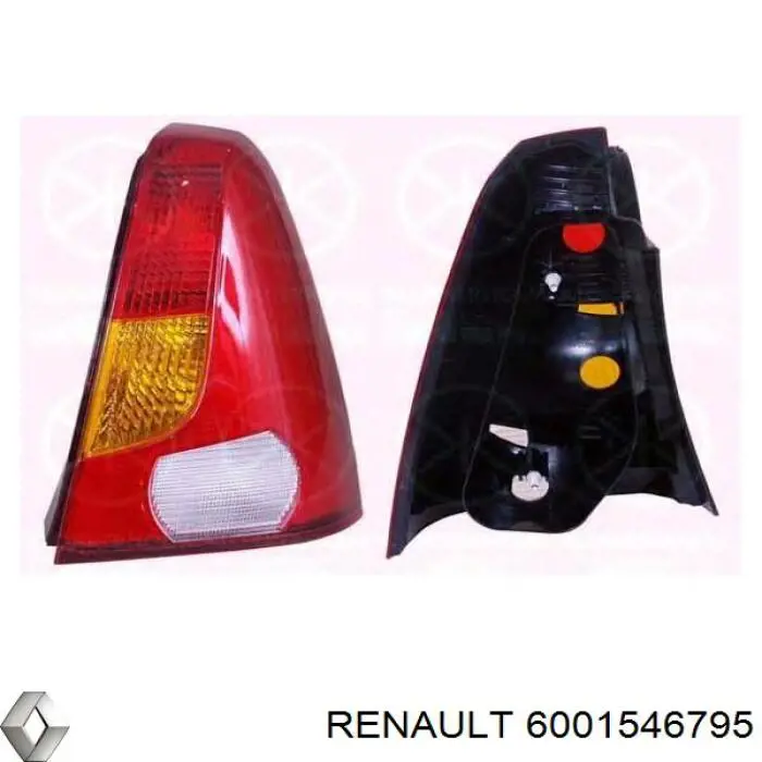 Lampa zespolona tylna prawa Renault (RVI) 6001546795 cena, od 40,86 USD