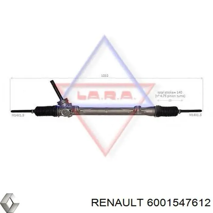Do koszyka 6001547612 Renault (RVI) Listwa kierownicza (maglownica)