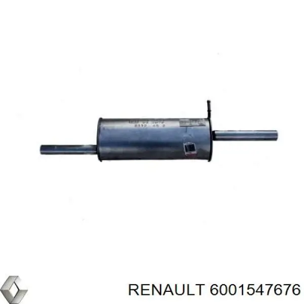 6001547676 Renault (RVI) Tłumik, tylna część