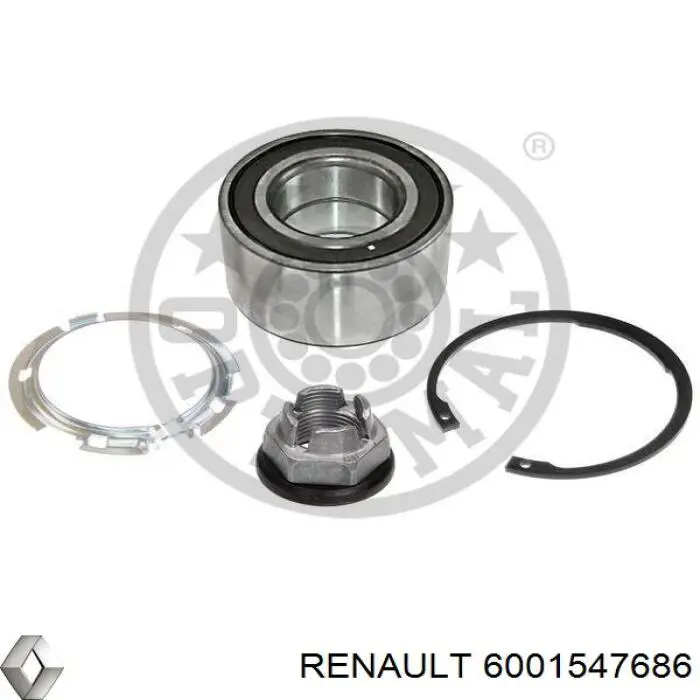 6001547686 Renault (RVI) łożysko piasty przedniej