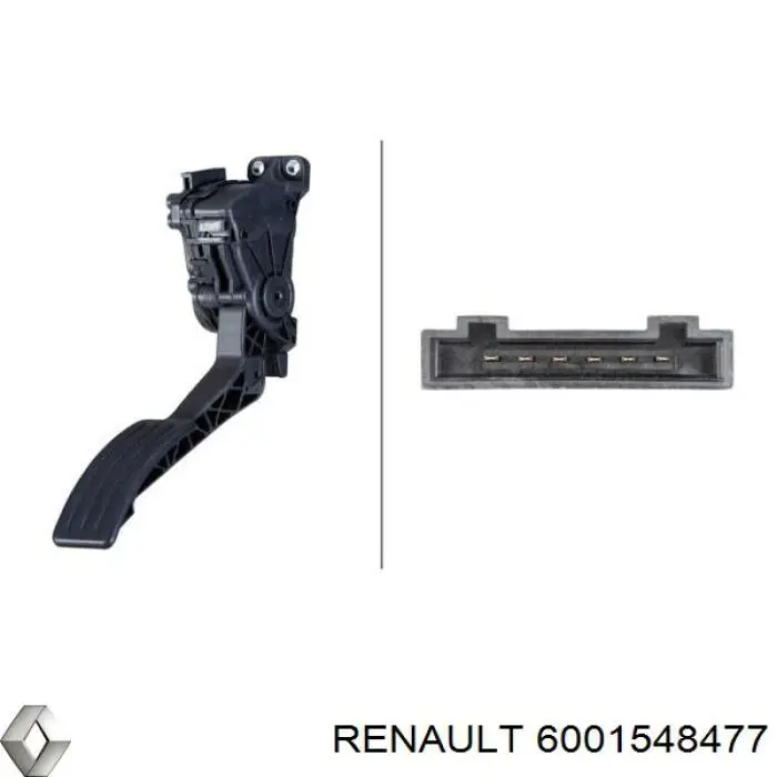 6001548477 Renault (RVI) Pedał przyspieszenia (gazu)