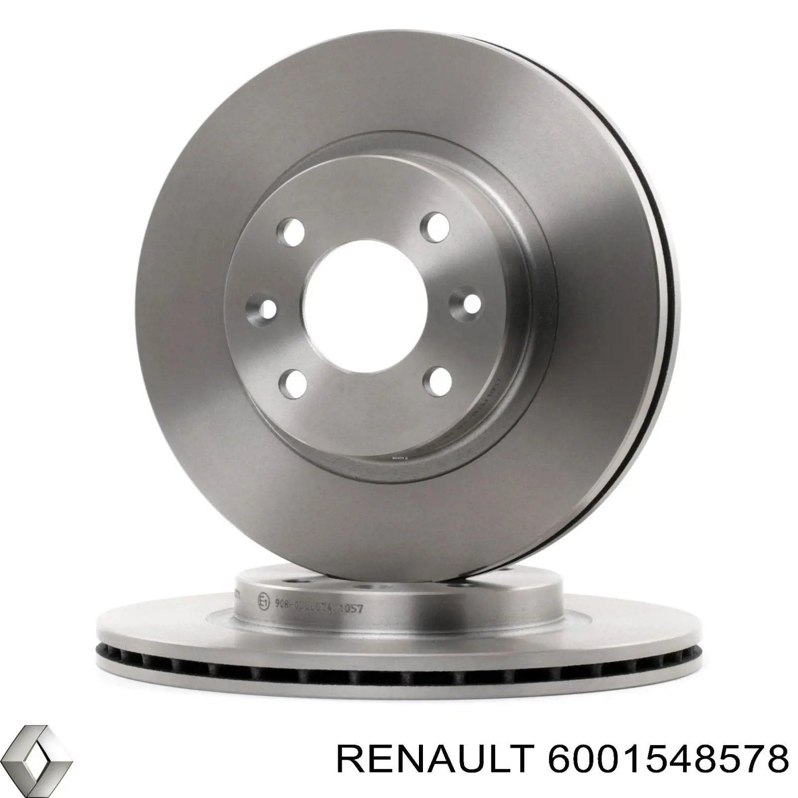 Tarcza hamulcowa przednia 6001548578 Renault (RVI)
