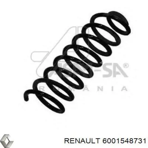 Do koszyka 6001548731 Renault (RVI) Sprężyna tylna