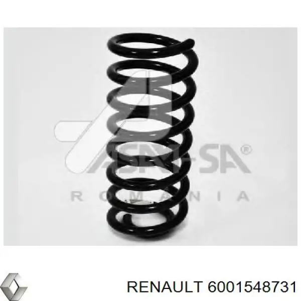 Sprężyna tylna Renault (RVI) 6001548731