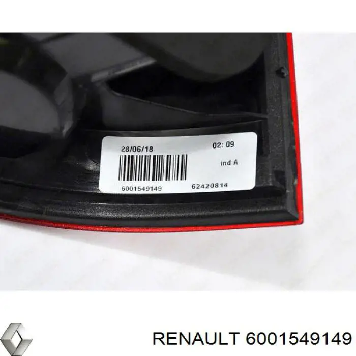 Lampa zespolona tylna lewa Renault (RVI) 6001549149 cena, od 46,09 USD