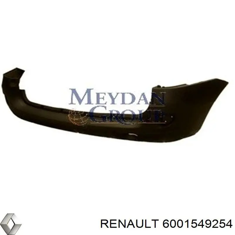 Zderzak tylny Renault (RVI) 6001549254 cena, od 175,36 USD